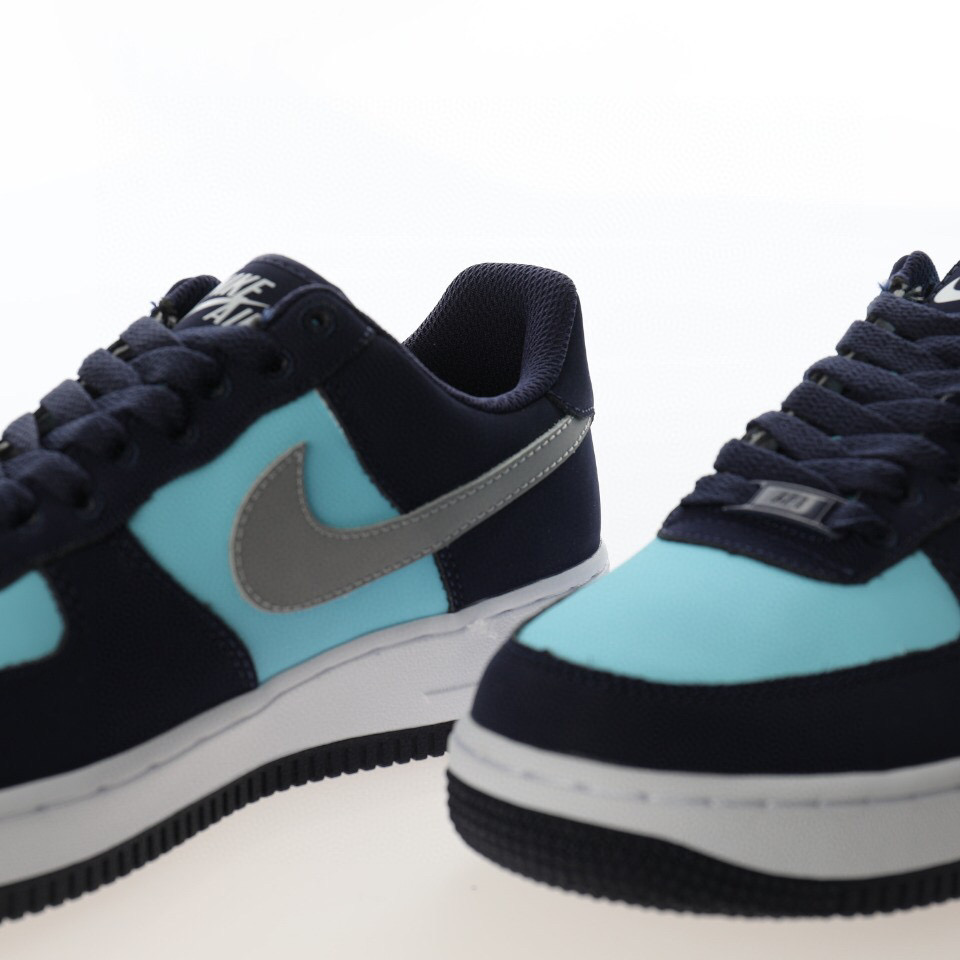 nike air force 1 - Negro Celeste Gris Blanco