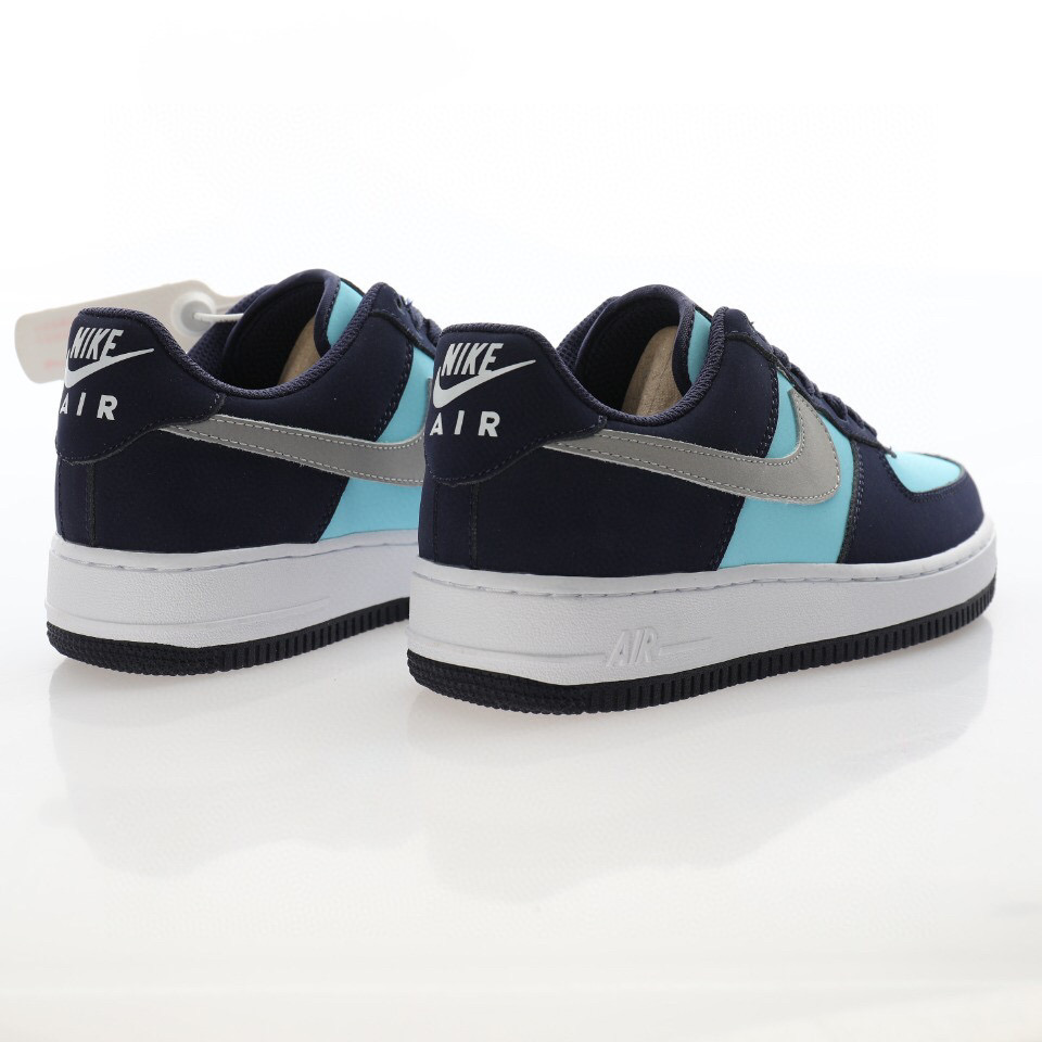 nike air force 1 - Negro Celeste Gris Blanco