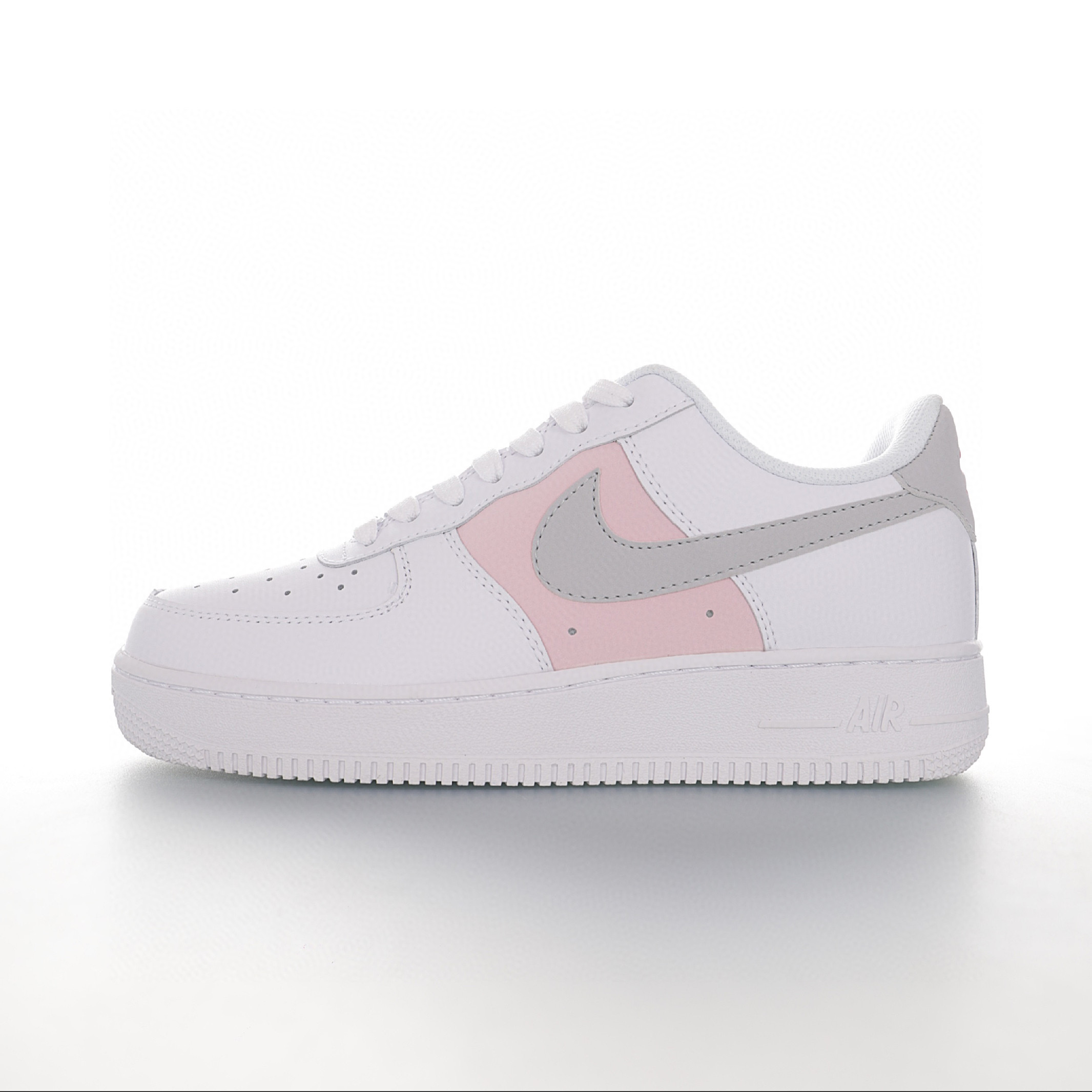 nike air force 1 - Blanco Gris Rosado