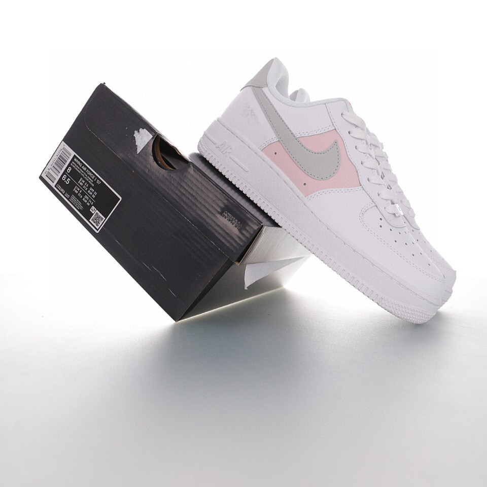 nike air force 1 - Blanco Gris Rosado