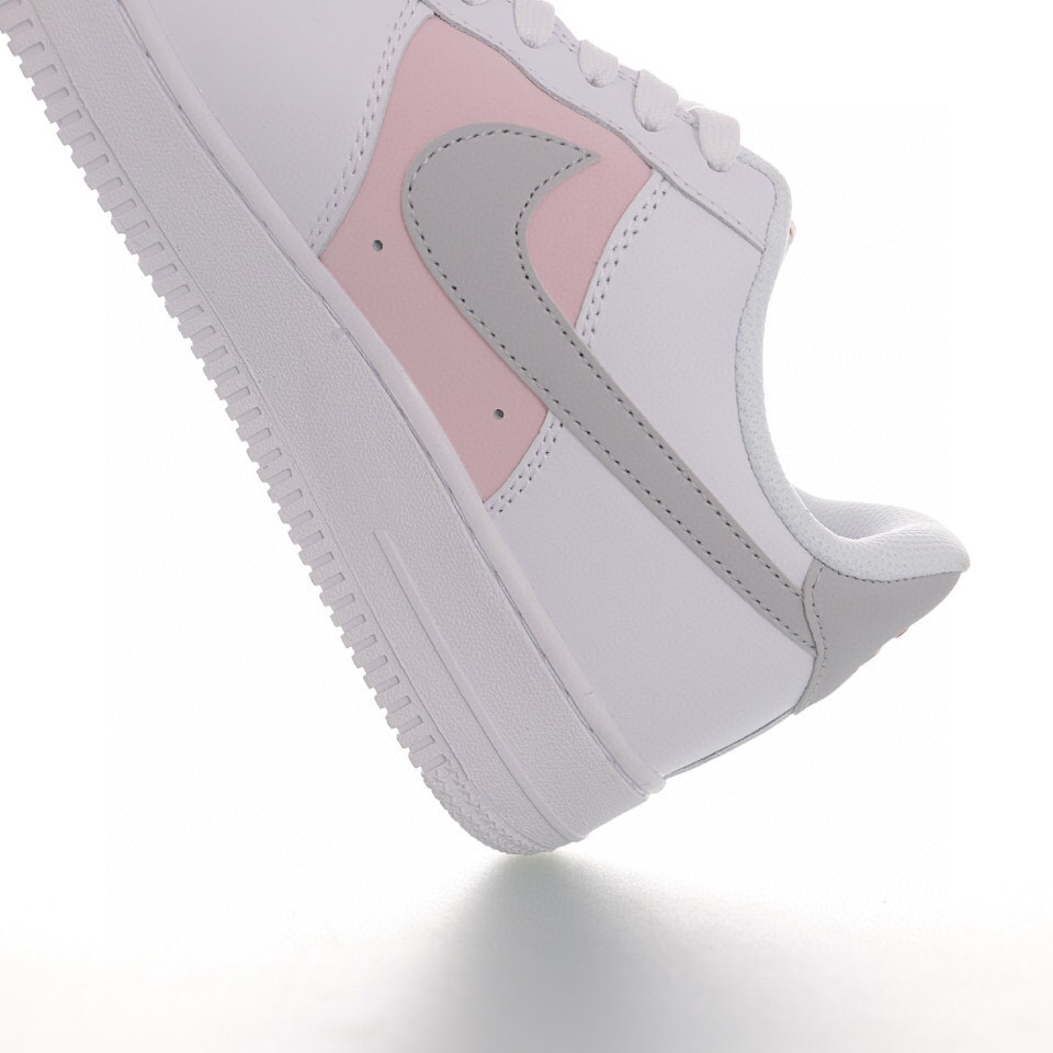 nike air force 1 - Blanco Gris Rosado