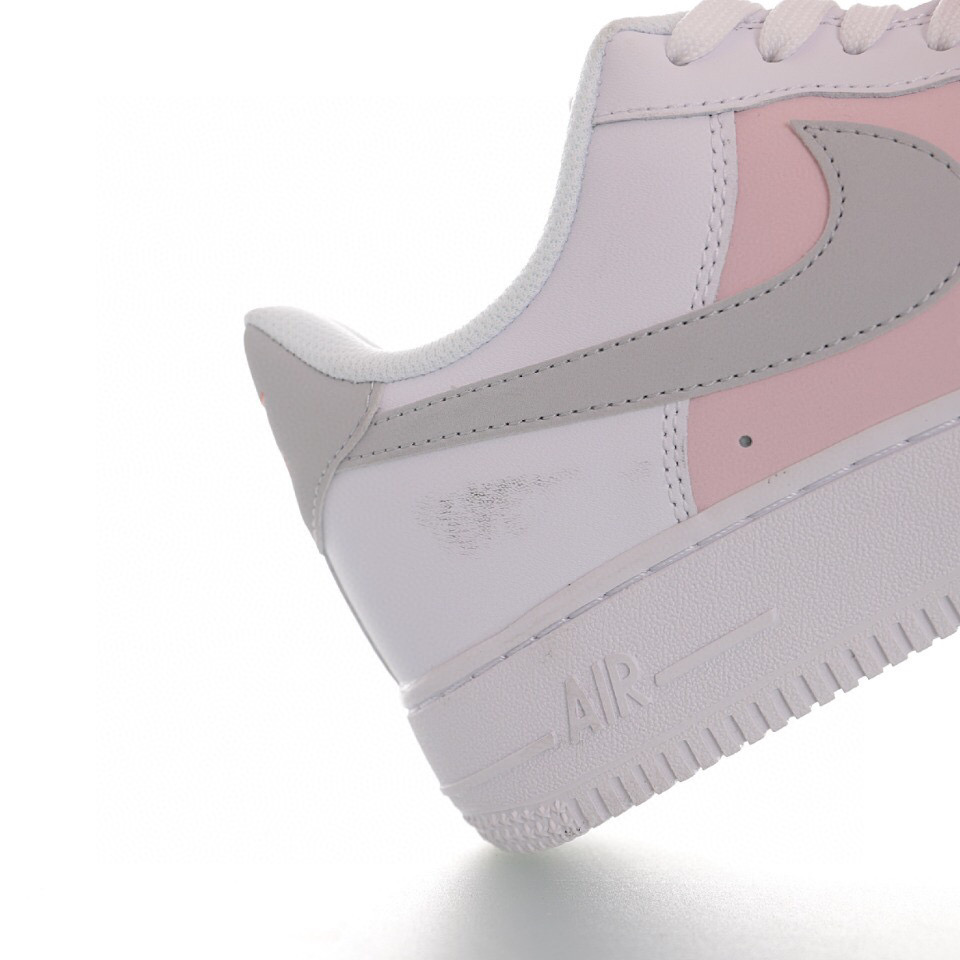 nike air force 1 - Blanco Gris Rosado
