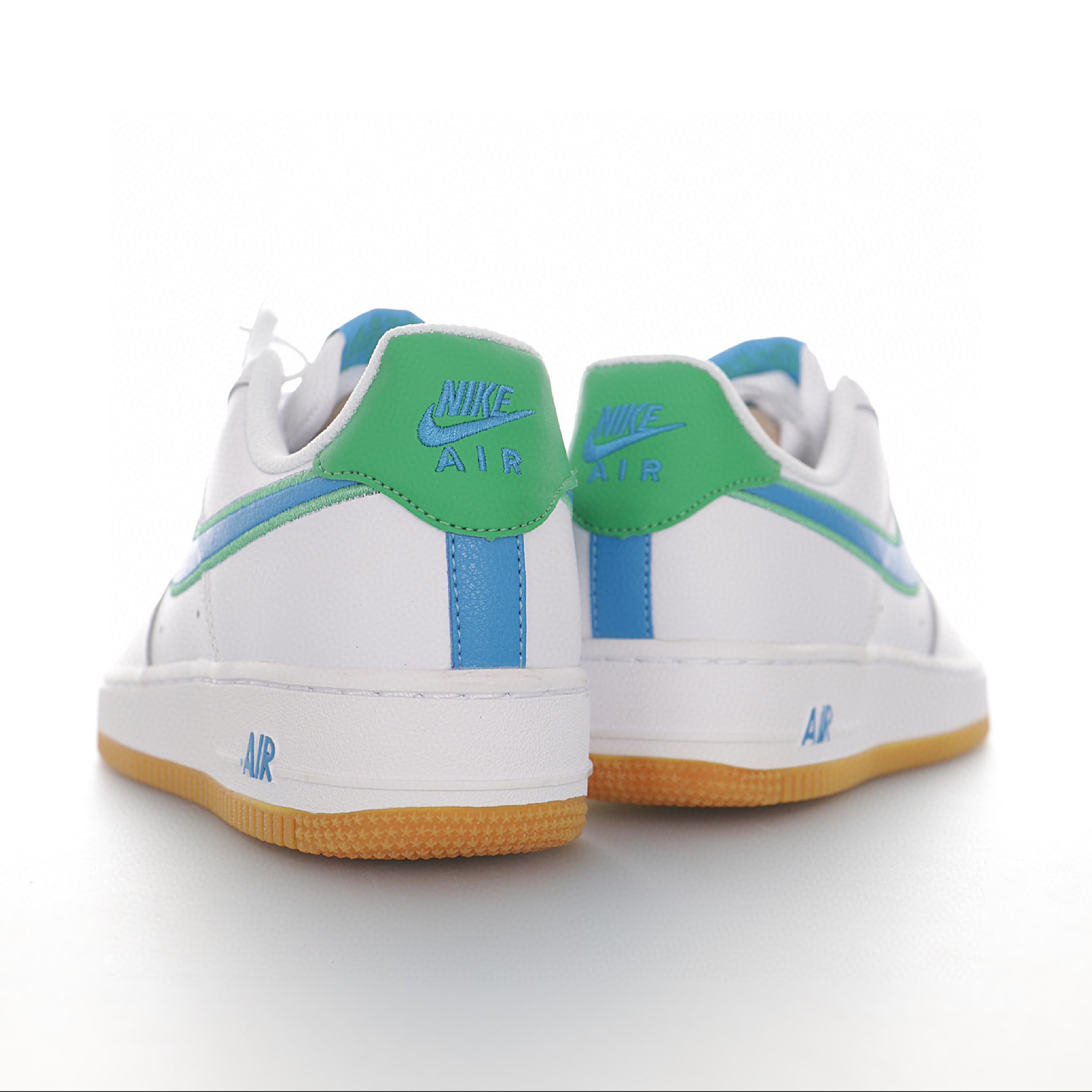 nike air force 1 - Blanco Celeste Verde