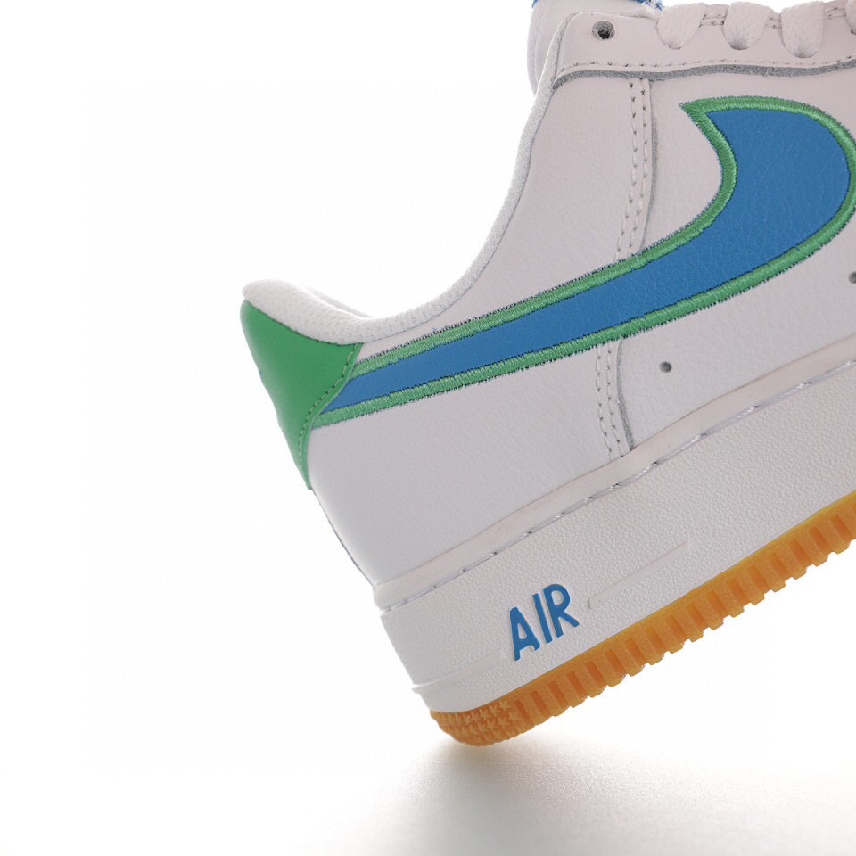 nike air force 1 - Blanco Celeste Verde
