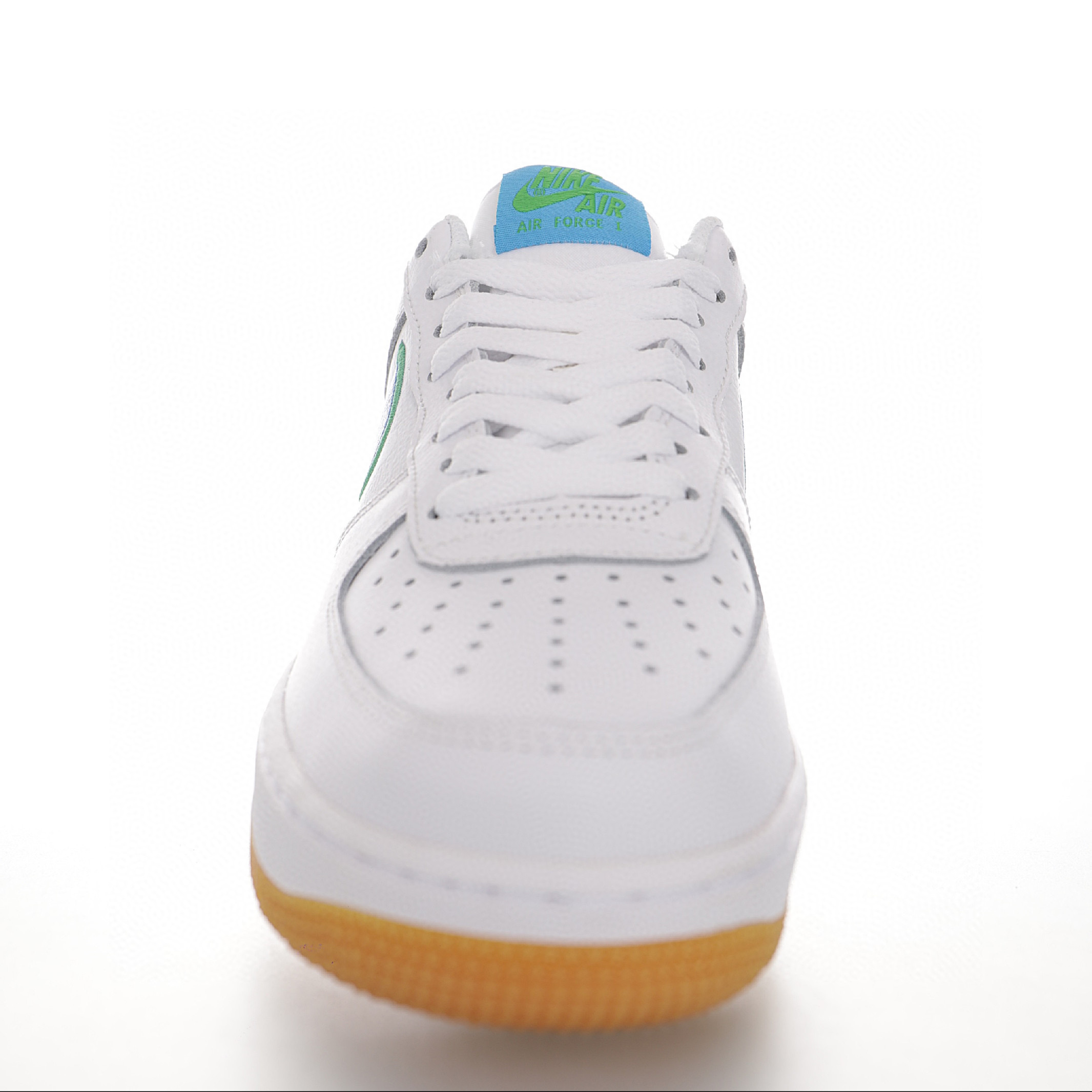 nike air force 1 - Blanco Celeste Verde
