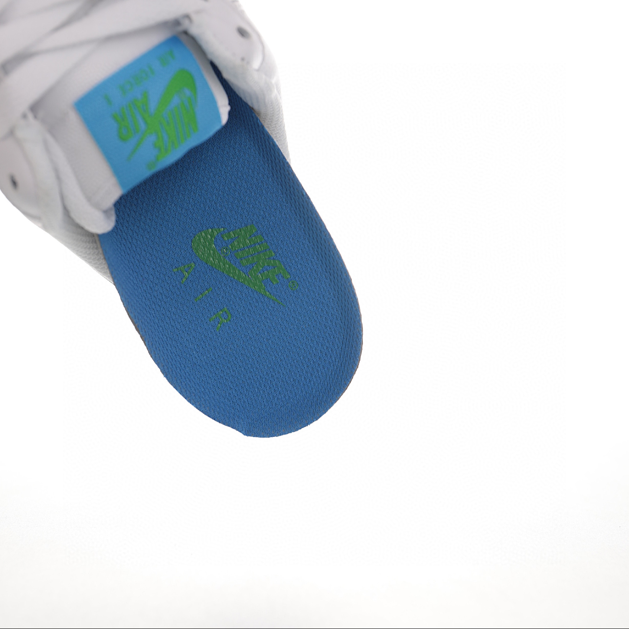 nike air force 1 - Blanco Celeste Verde