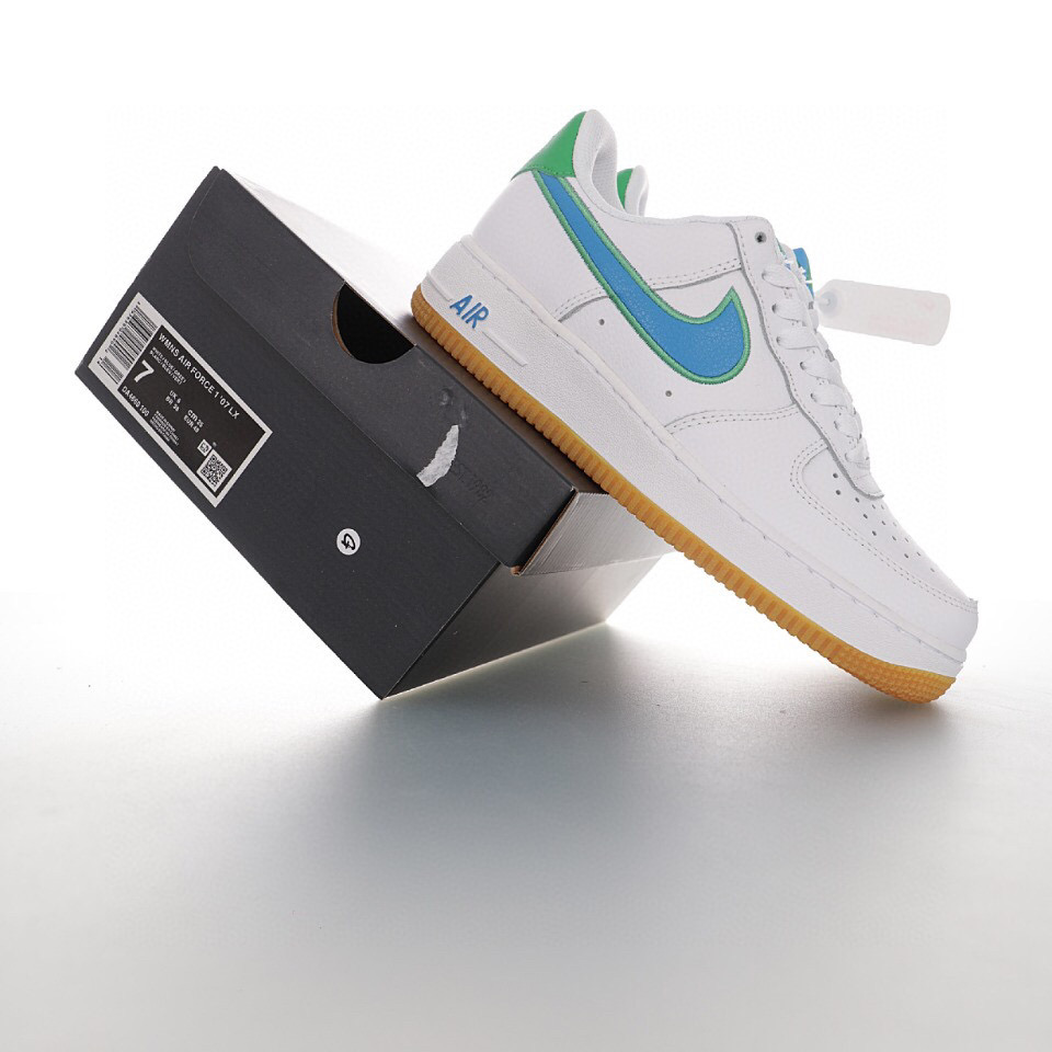 nike air force 1 - Blanco Celeste Verde