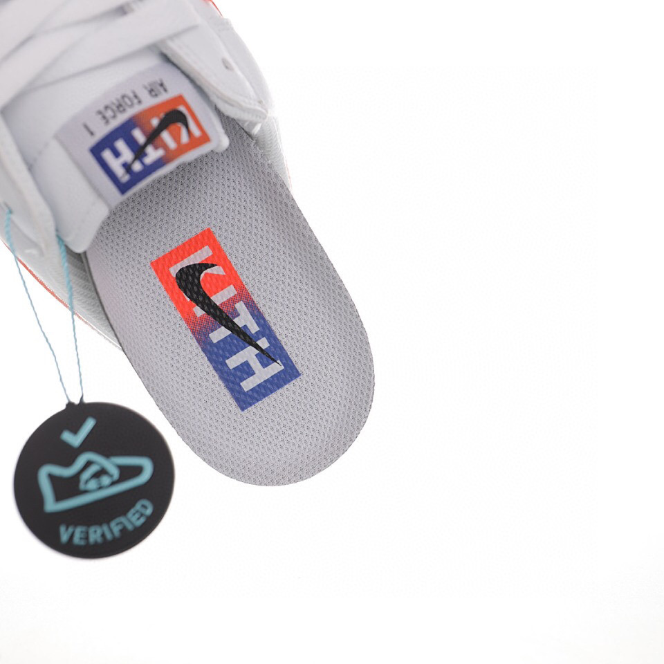 nike air force 1 - Blanco Naranjo Transparente