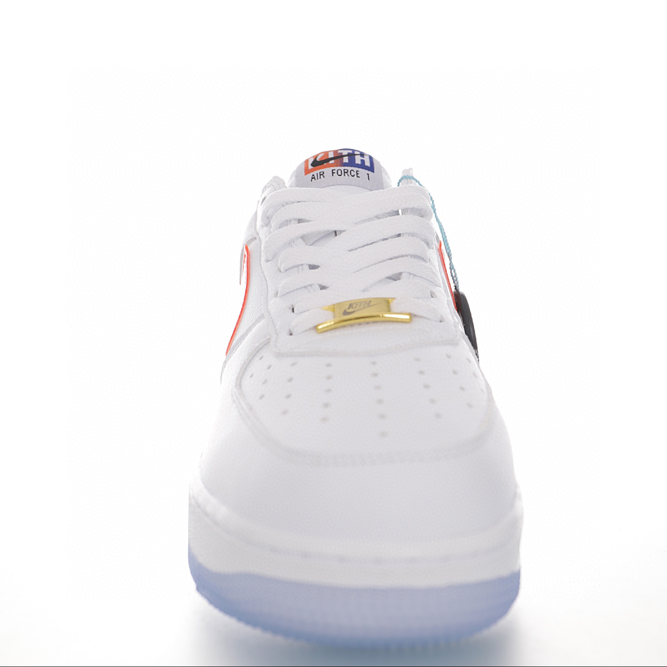 nike air force 1 - Blanco Naranjo Transparente