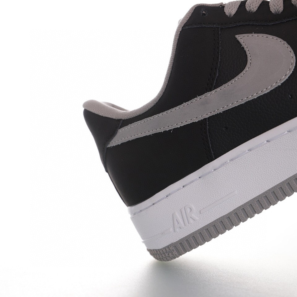 nike air force 1 - Negro Gris Blanco