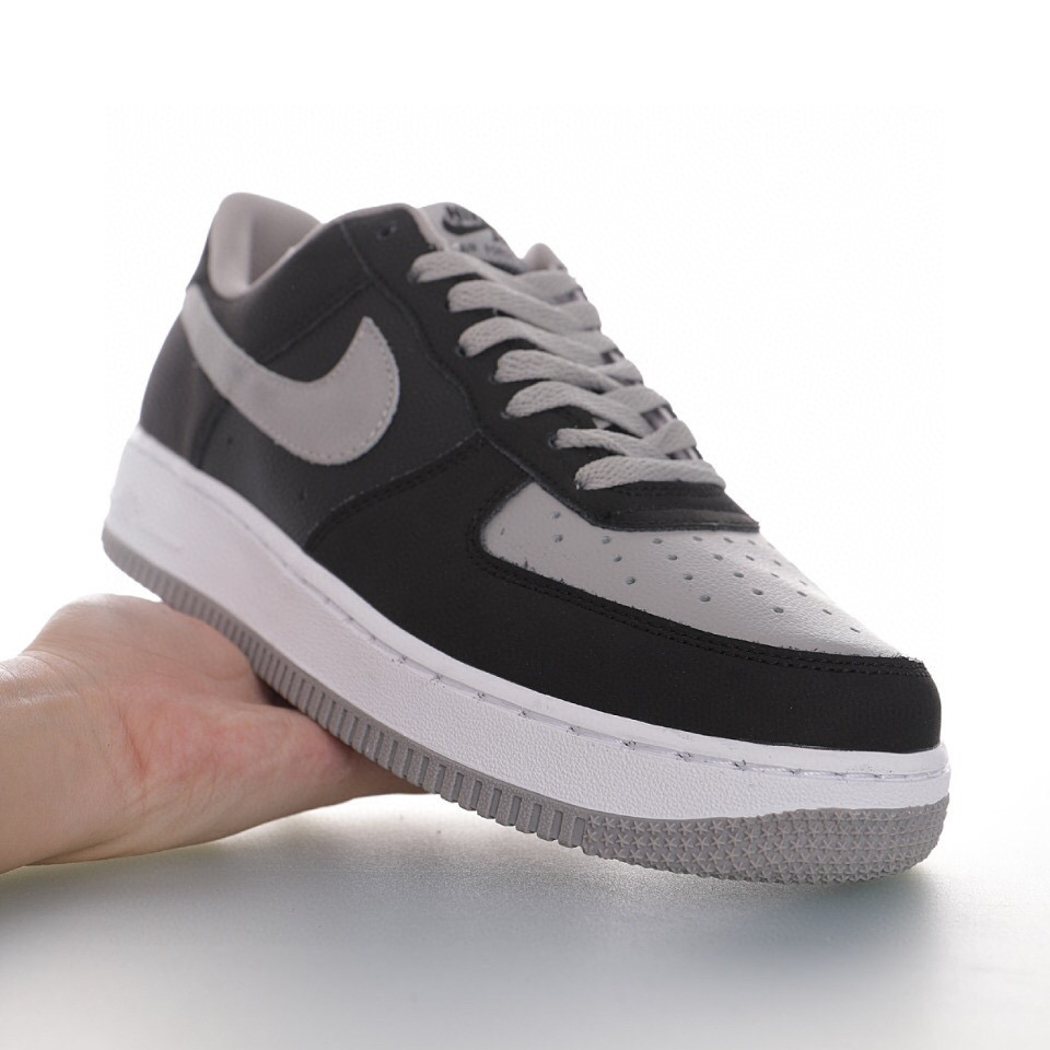 nike air force 1 - Negro Gris Blanco