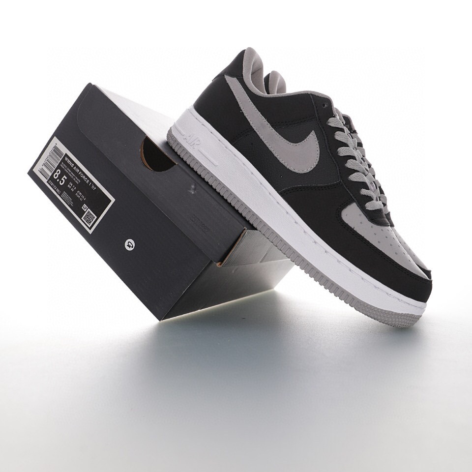 nike air force 1 - Negro Gris Blanco