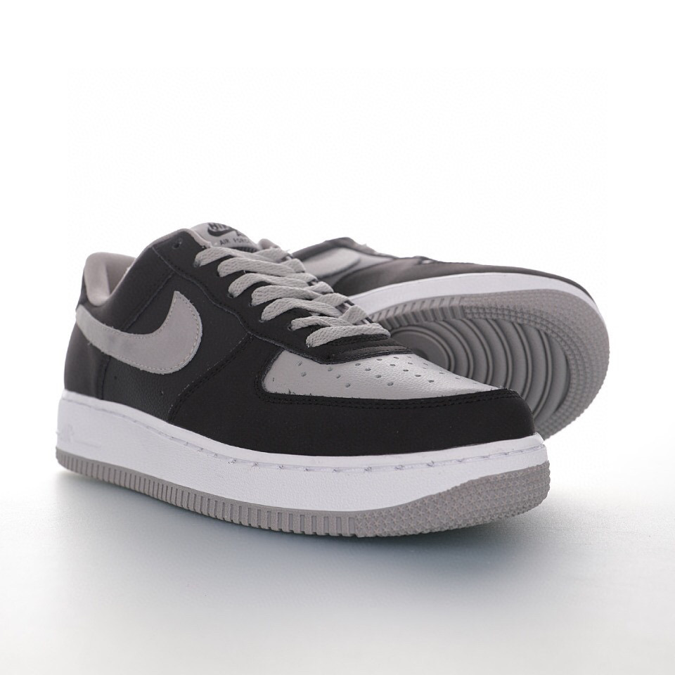nike air force 1 - Negro Gris Blanco