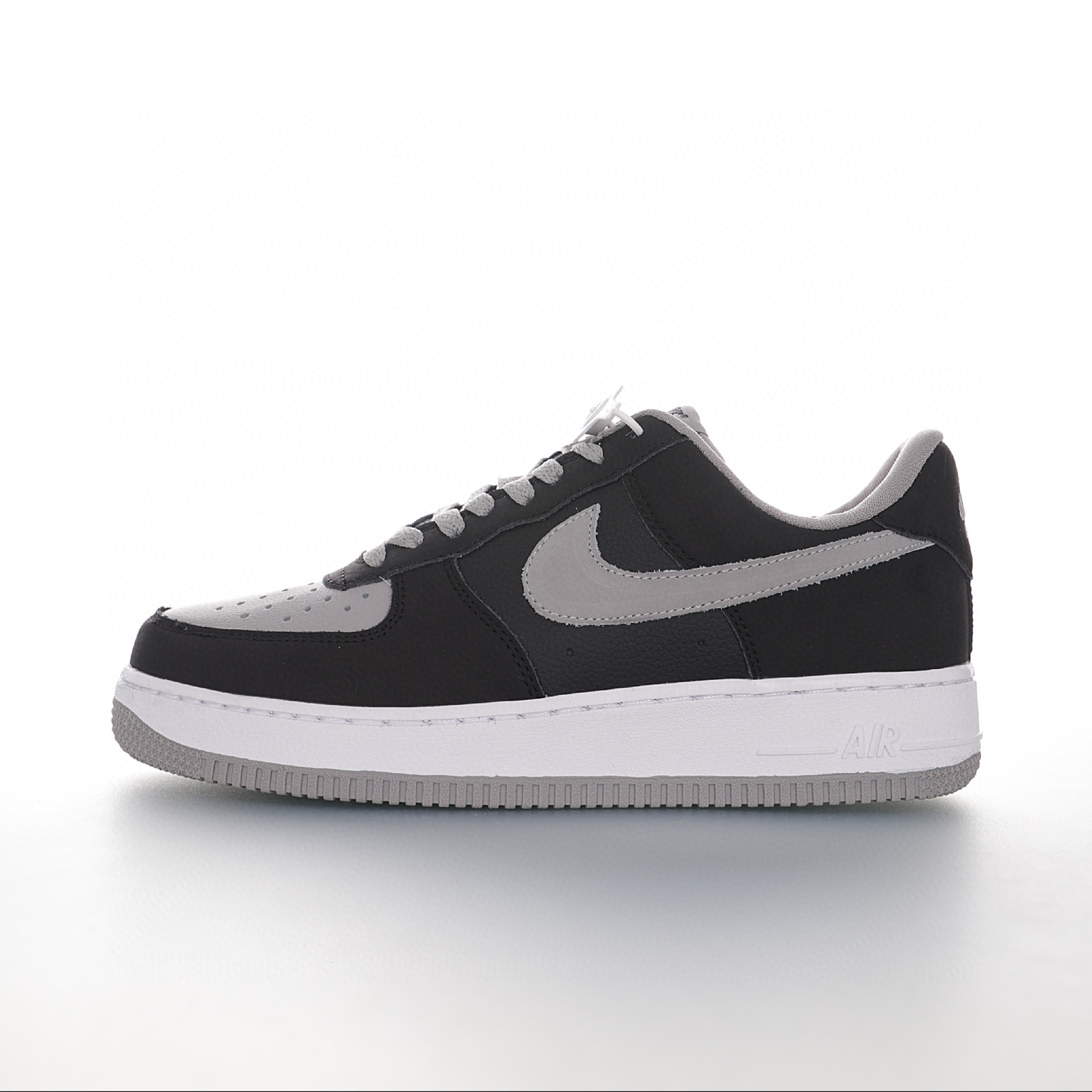 nike air force 1 - Negro Gris Blanco
