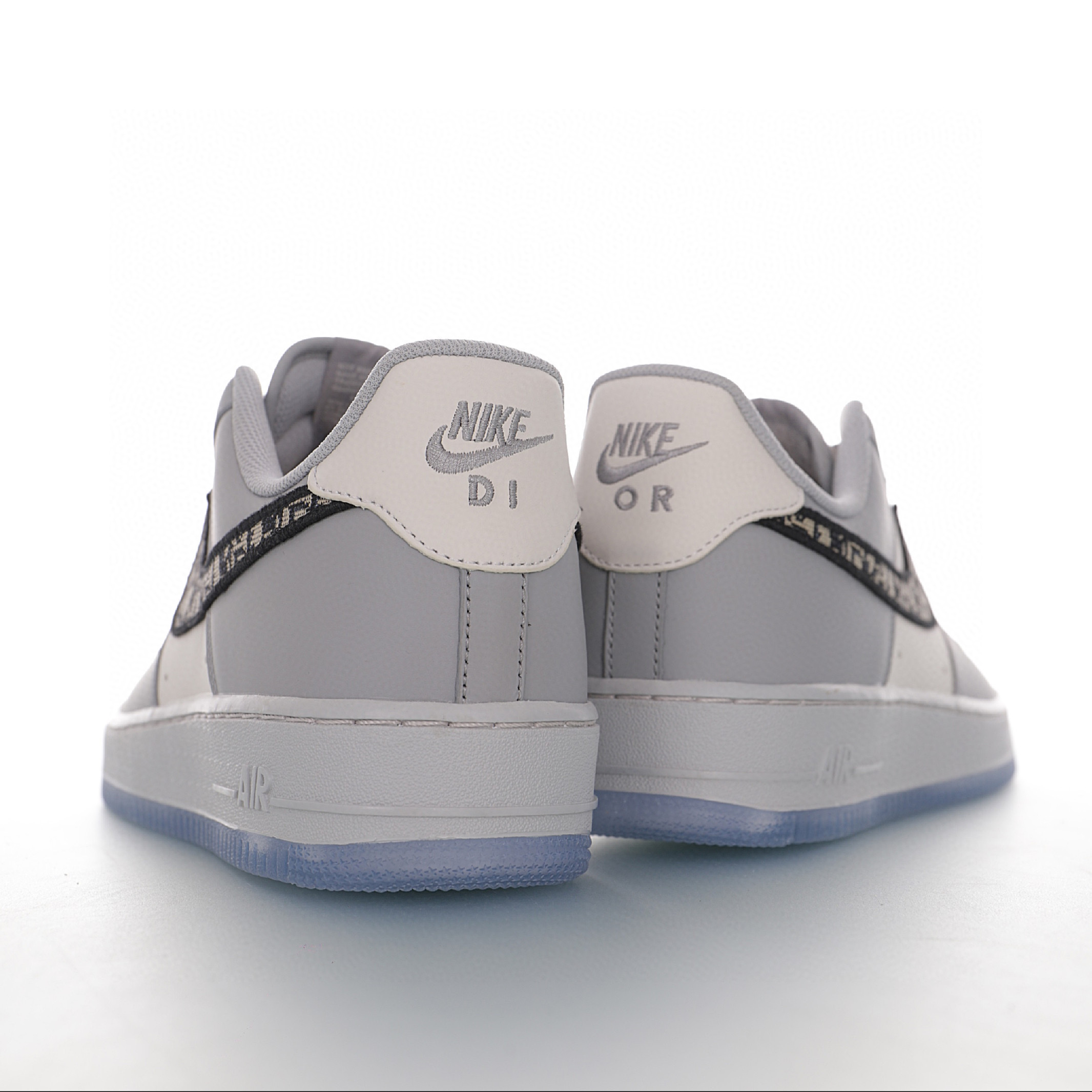 nike air force 1 - Gris Negro Blanco