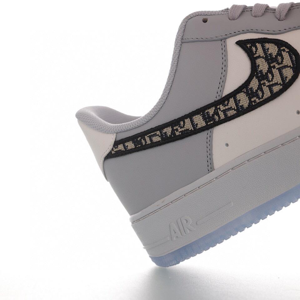 nike air force 1 - Gris Negro Blanco