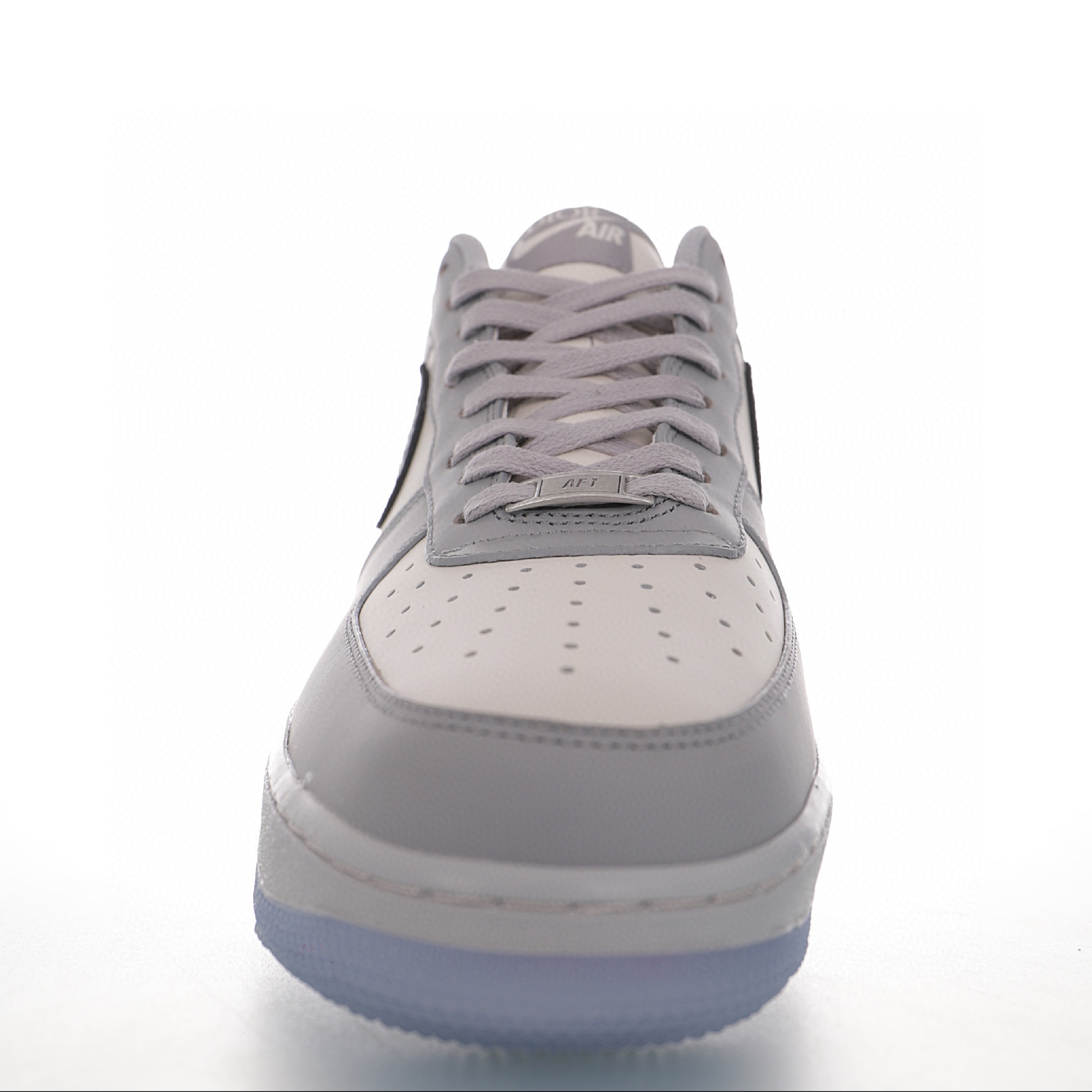 nike air force 1 - Gris Negro Blanco