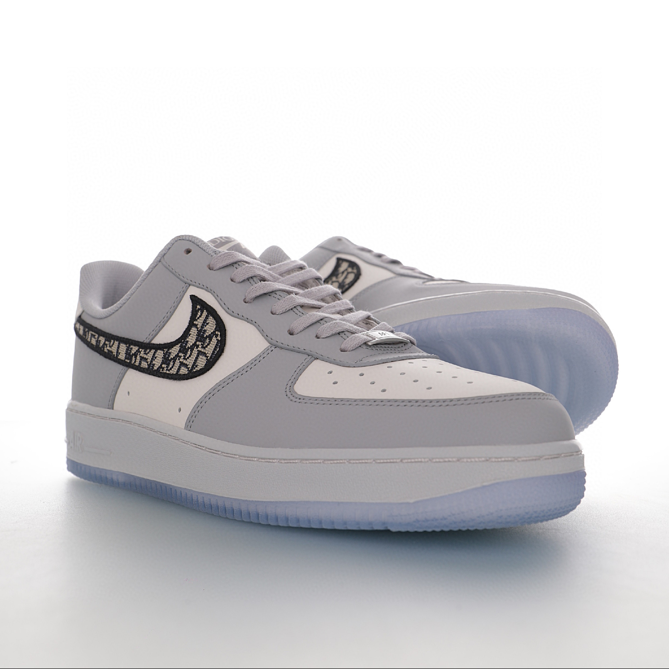 nike air force 1 - Gris Negro Blanco