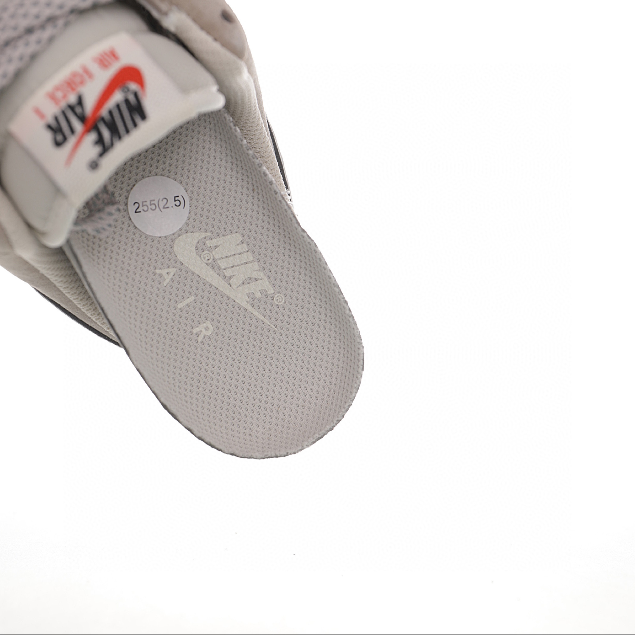 nike air force 1 - Gris Blanco