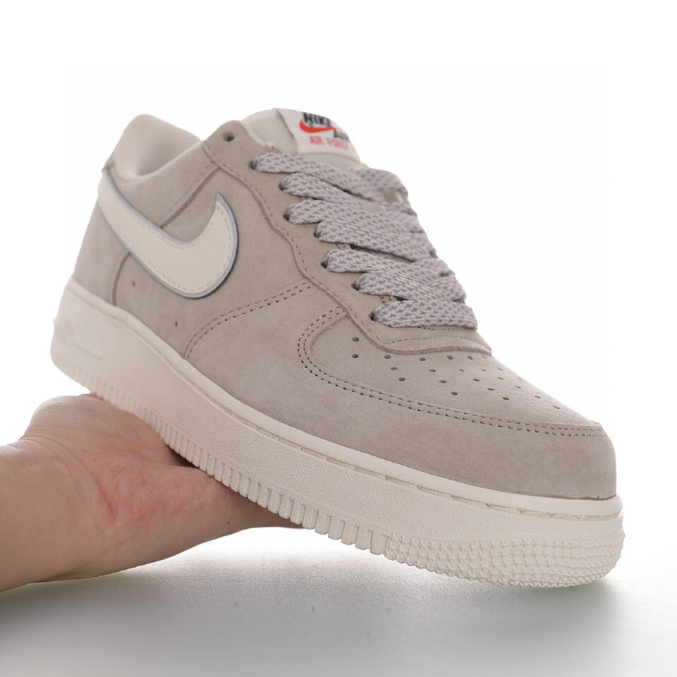 nike air force 1 - Gris Blanco