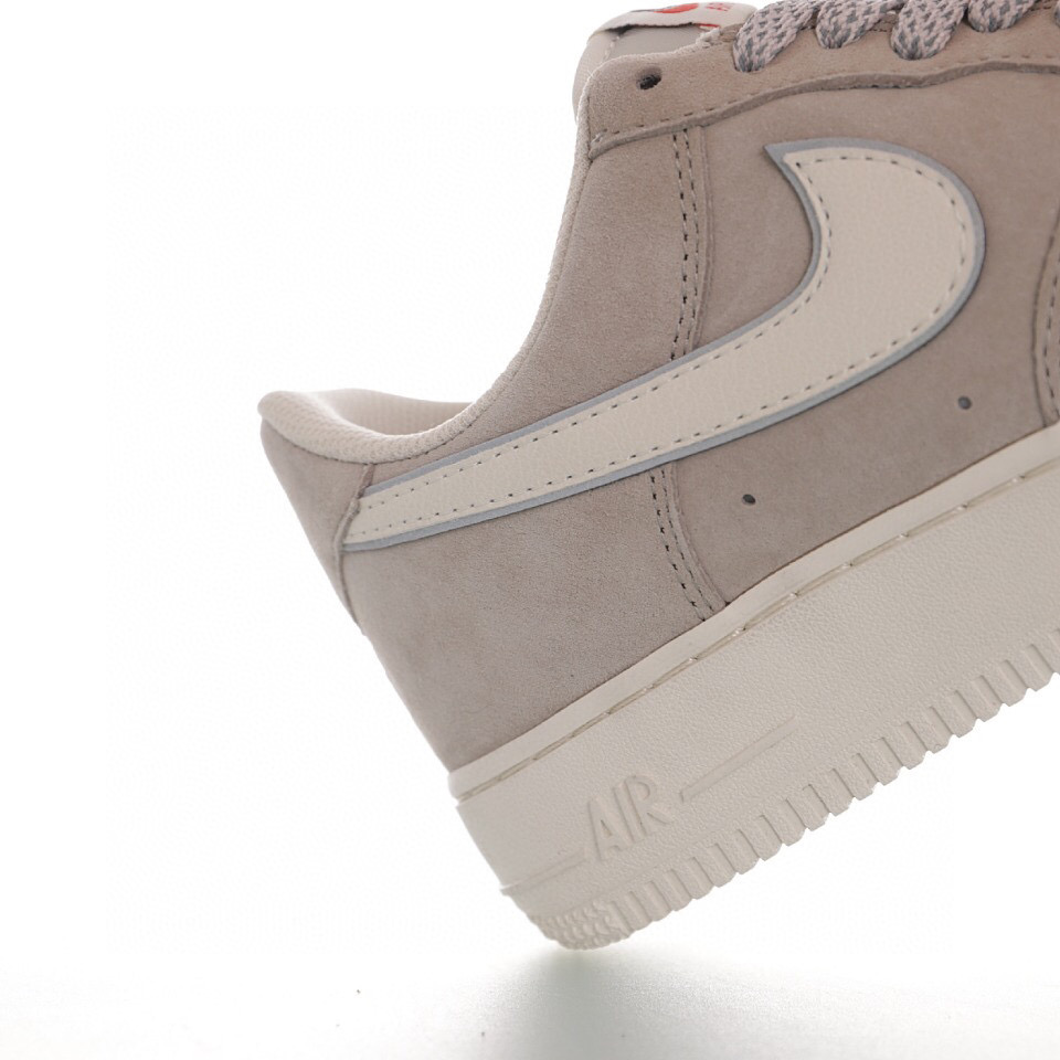 nike air force 1 - Gris Blanco