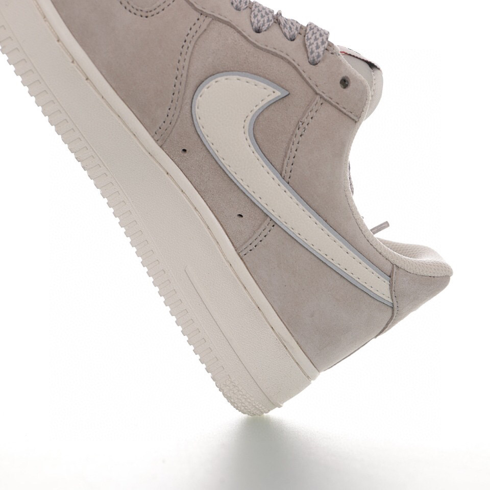 nike air force 1 - Gris Blanco
