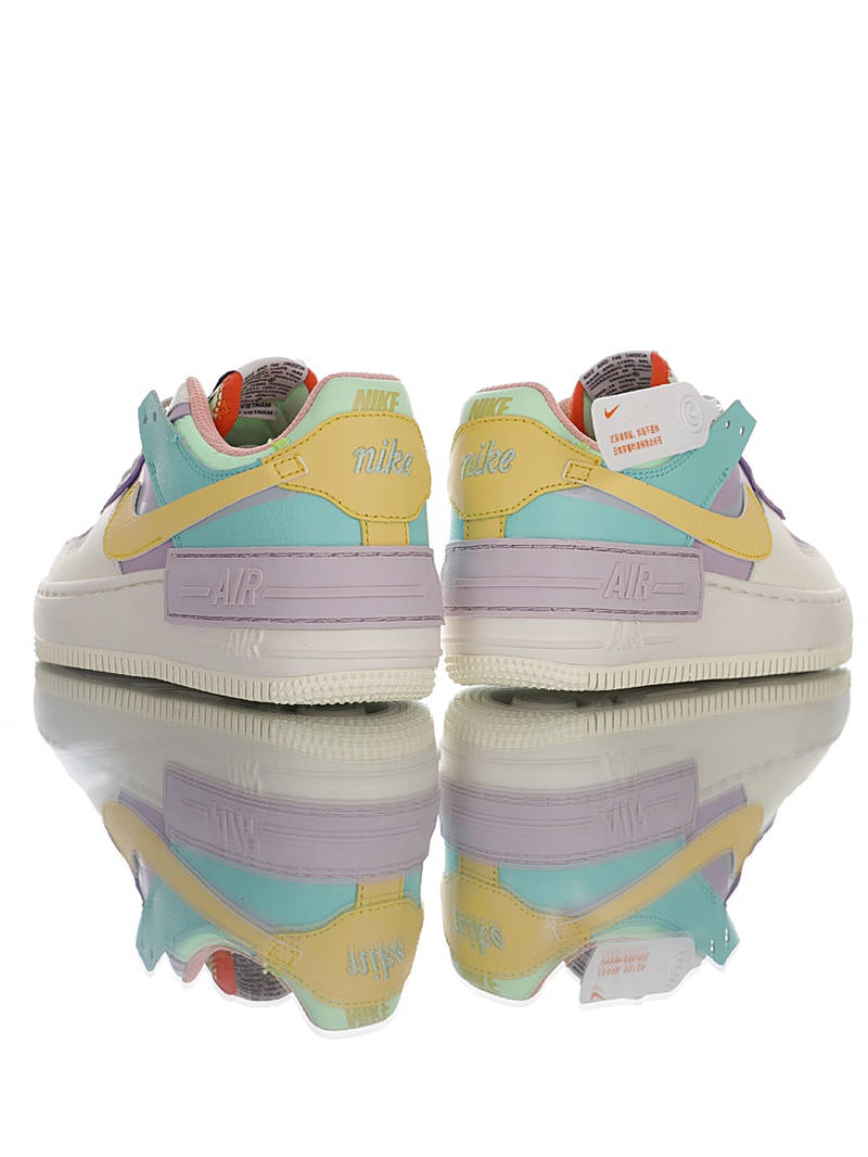 nike air force 1 - Rosado Amarillo Menta Blanco