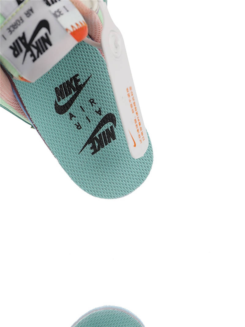 nike air force 1 - Rosado Amarillo Menta Blanco