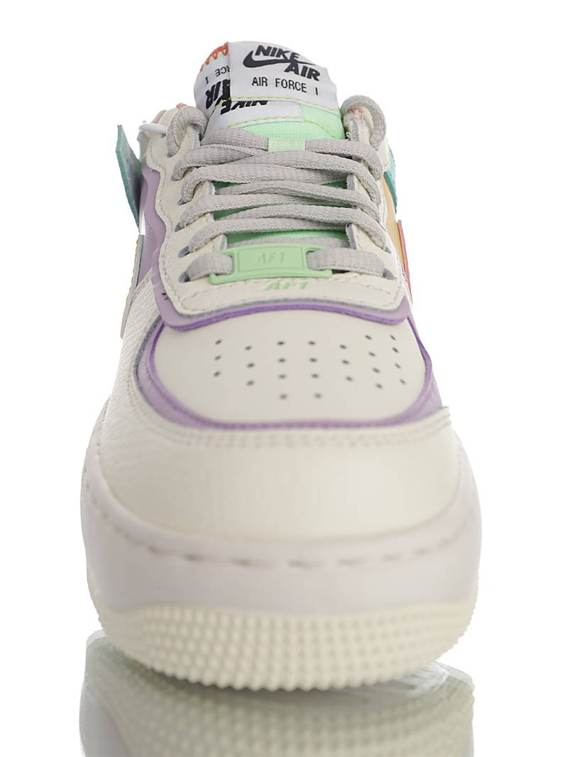 nike air force 1 - Rosado Amarillo Menta Blanco