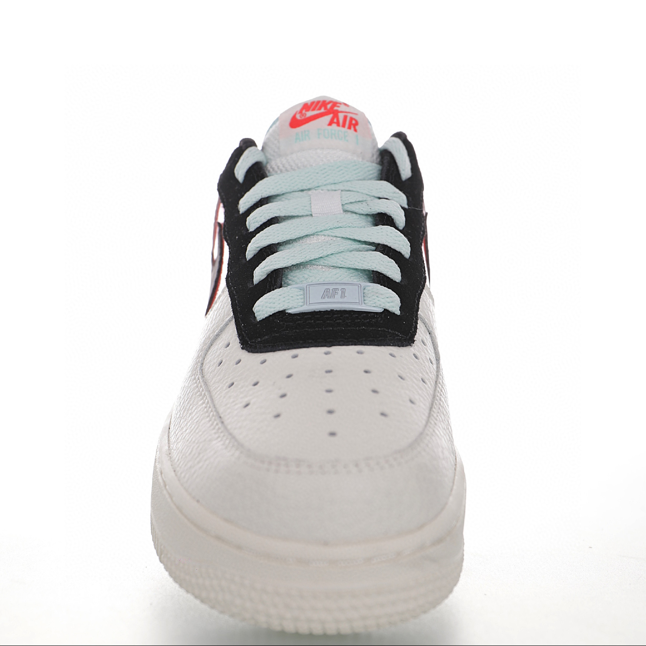 nike air force 1 - Negro Naranjo Rosado Blanco