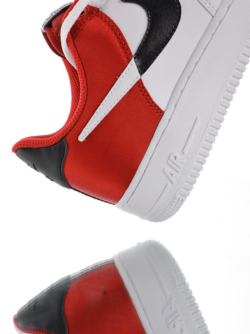 nike air force 1 - Rojo Negro Blanco