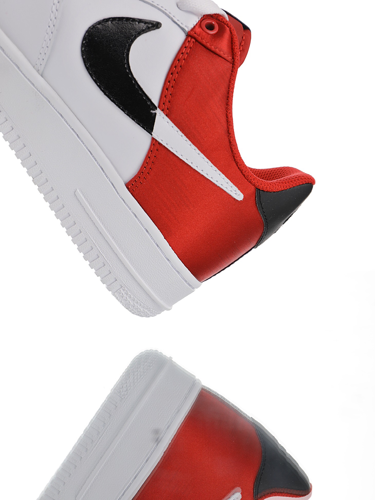 nike air force 1 - Rojo Negro Blanco