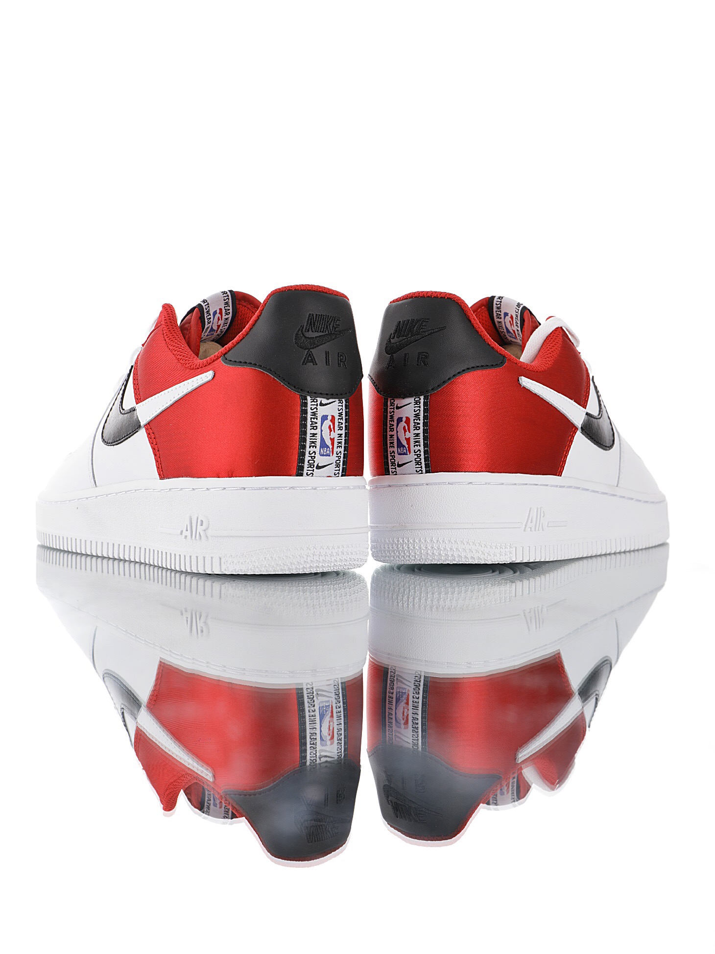 nike air force 1 - Rojo Negro Blanco
