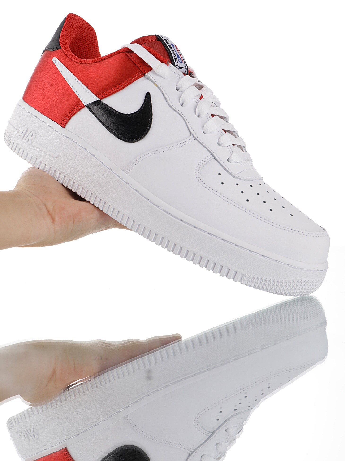 nike air force 1 - Rojo Negro Blanco