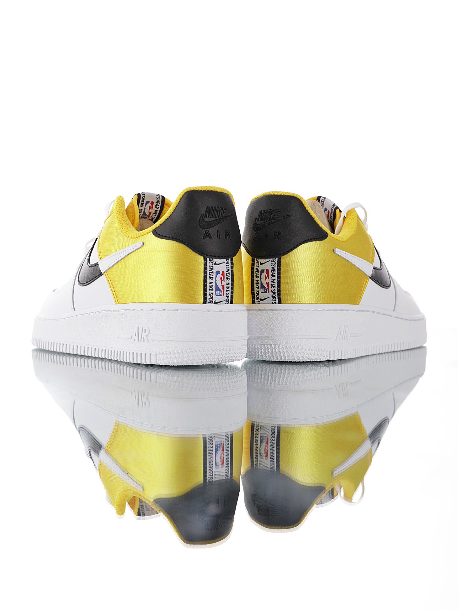 nike air force 1 - Amarillo Blanco Negro
