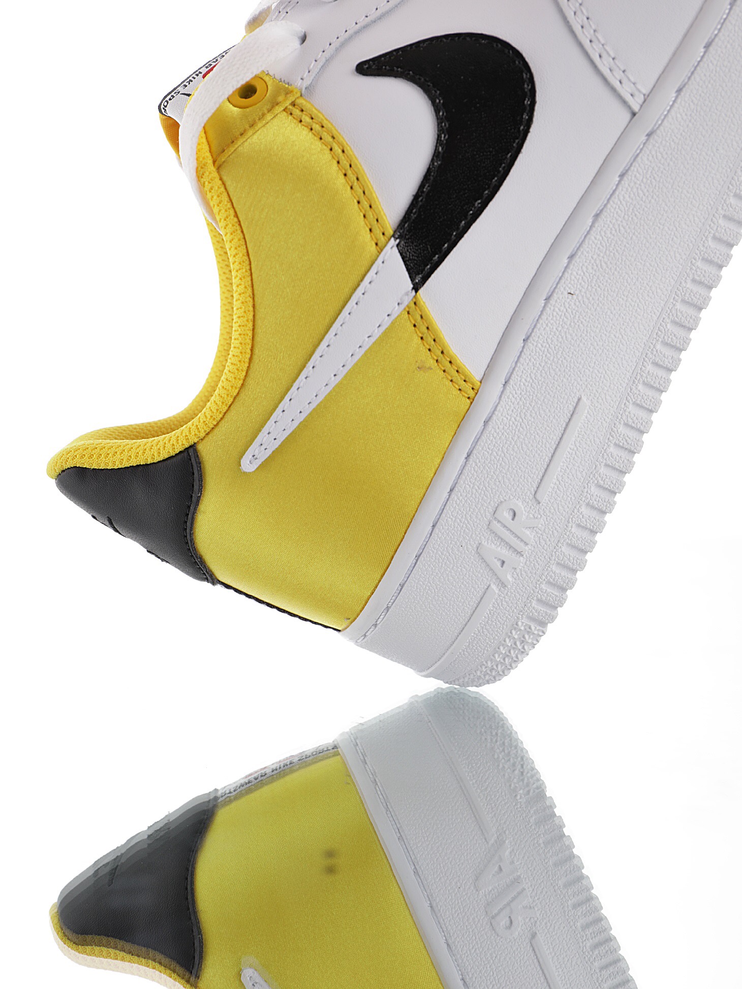 nike air force 1 - Amarillo Blanco Negro