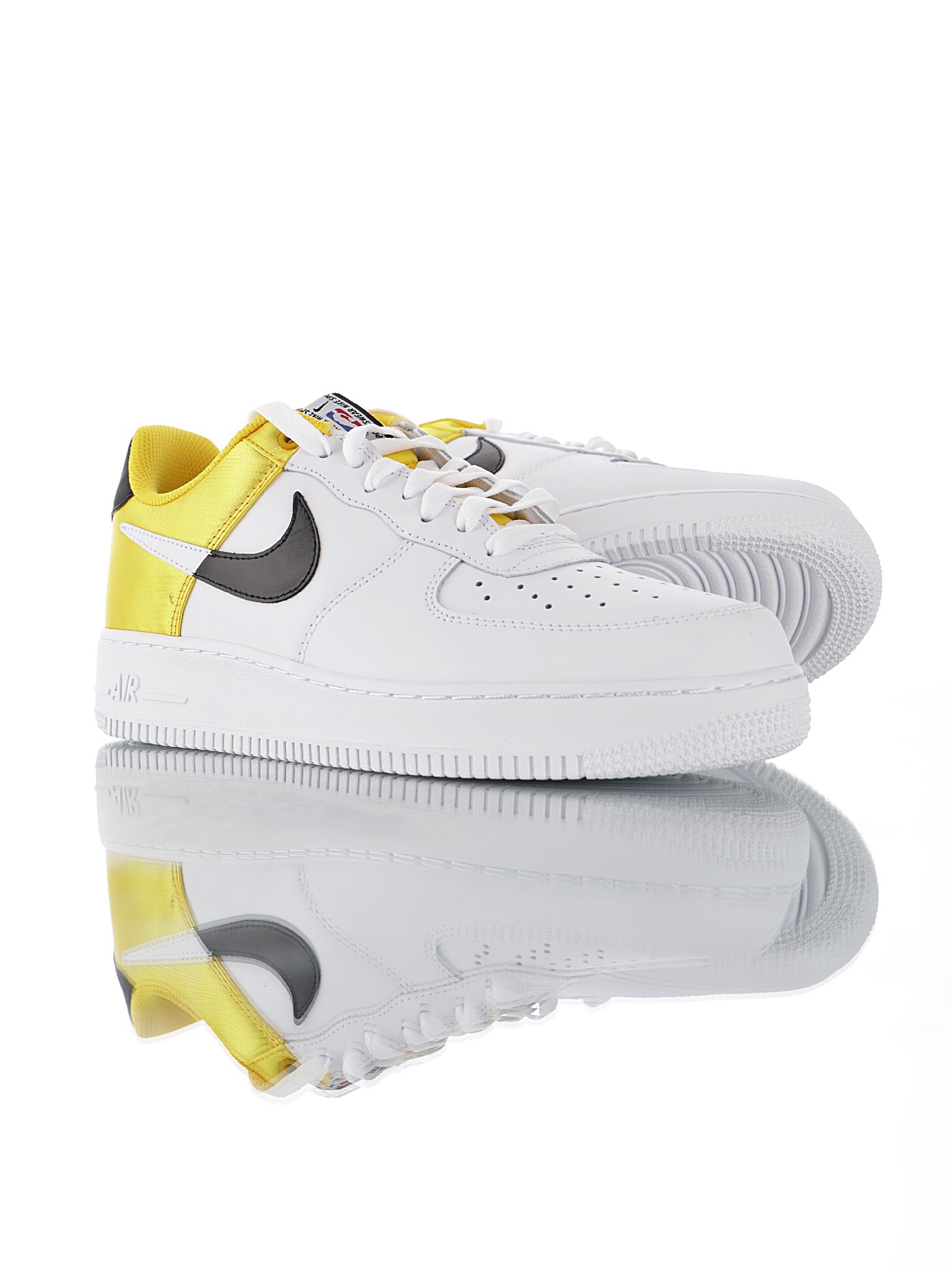 nike air force 1 - Amarillo Blanco Negro
