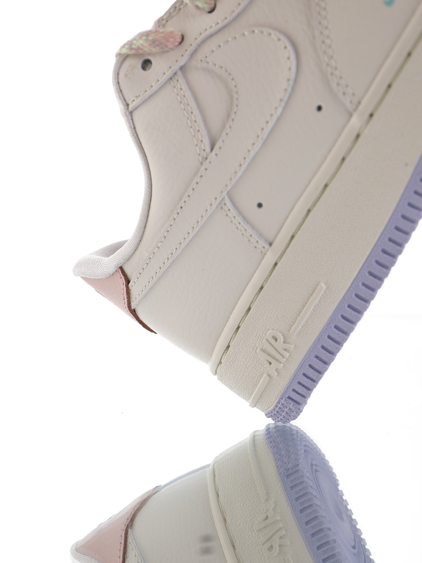 nike air force 1 - Blanco Rosado Morado
