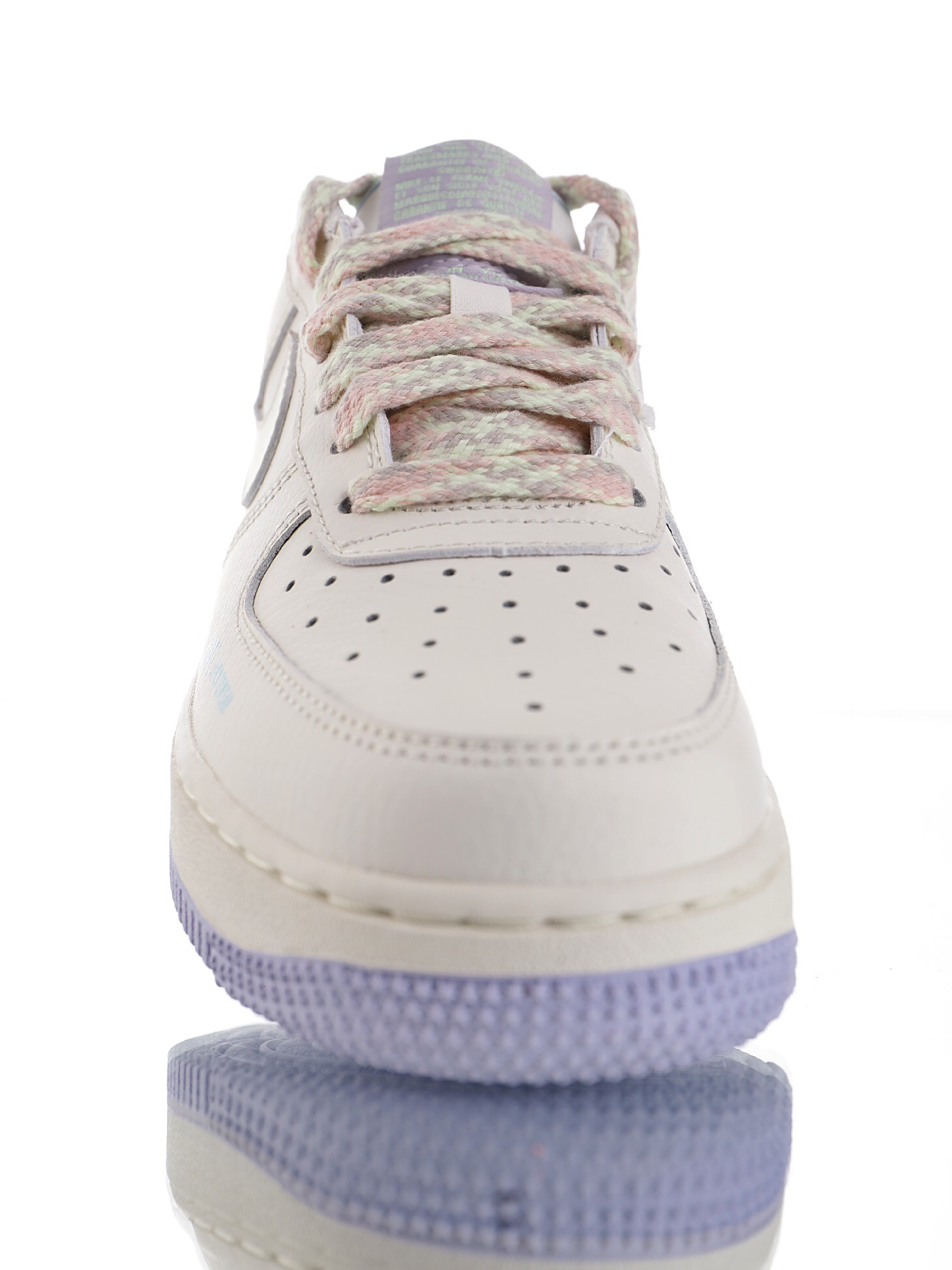 nike air force 1 - Blanco Rosado Morado
