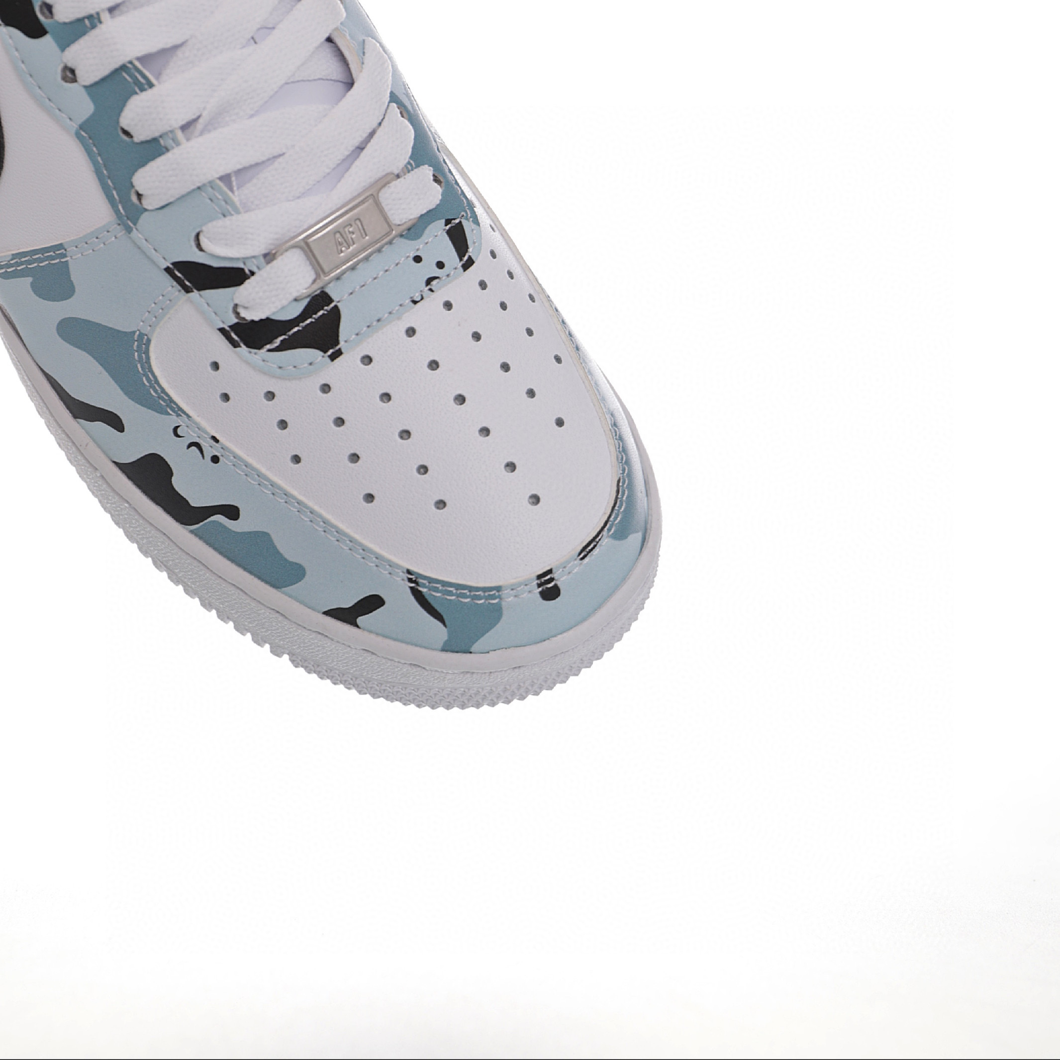 nike air force 1 - Celeste Negro Blanco