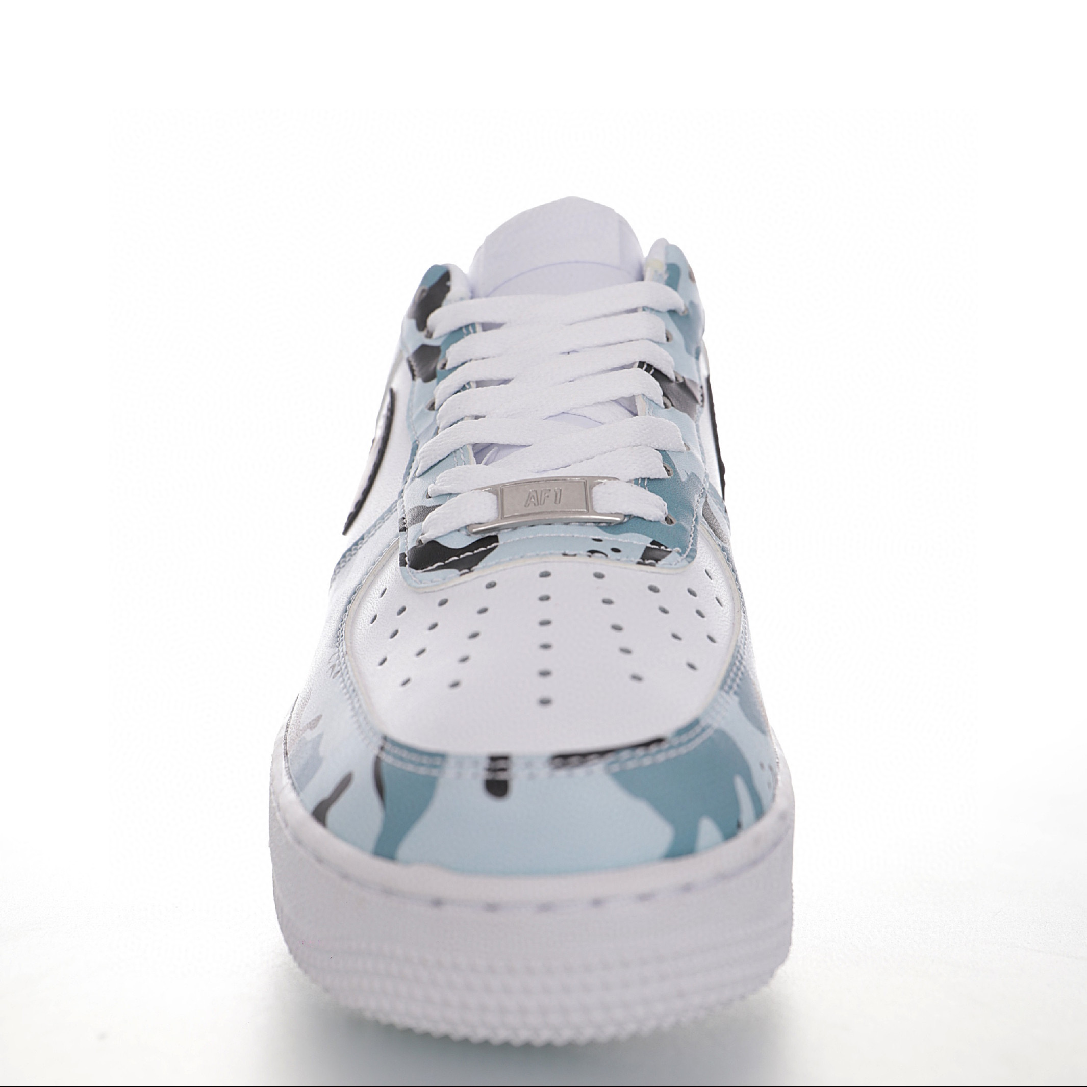 nike air force 1 - Celeste Negro Blanco