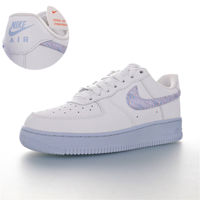 nike air force 1 - Blanco Arcoiris Gris