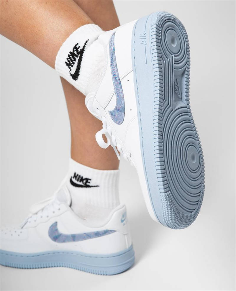 nike air force 1 - Blanco Arcoiris Gris