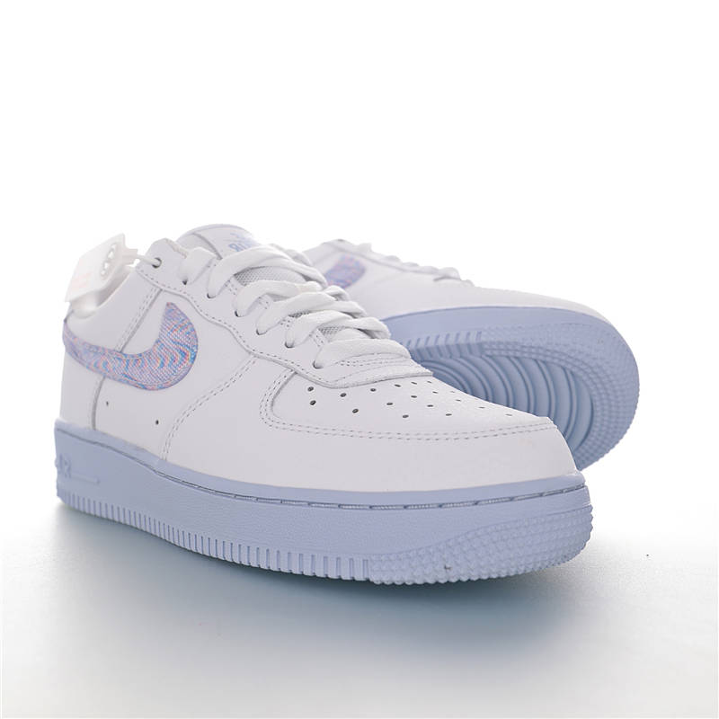 nike air force 1 - Blanco Arcoiris Gris