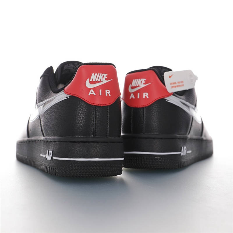 nike air force 1 - Negro Rojo Blanco