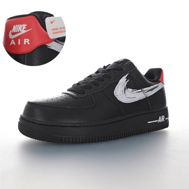 nike air force 1 - Negro Rojo Blanco