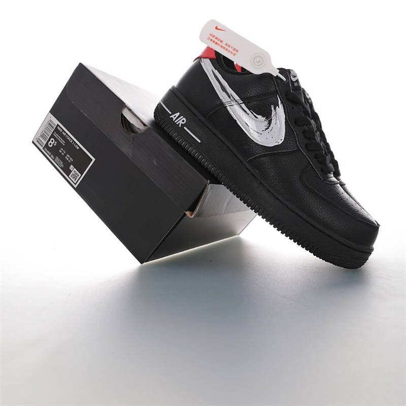 nike air force 1 - Negro Rojo Blanco