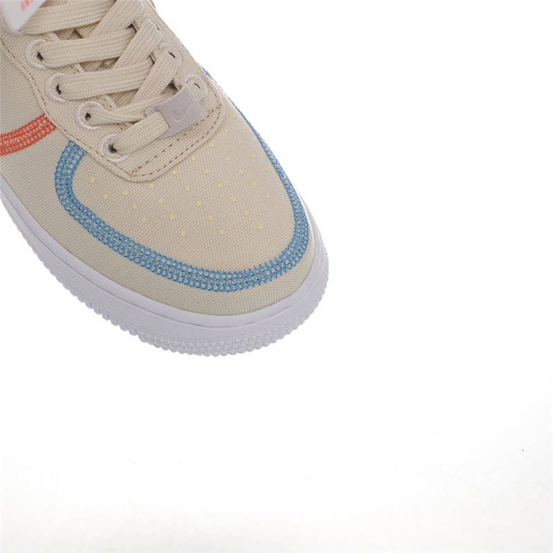 nike air force 1 - Blanco Naranjo Rojo Celeste Vainilla