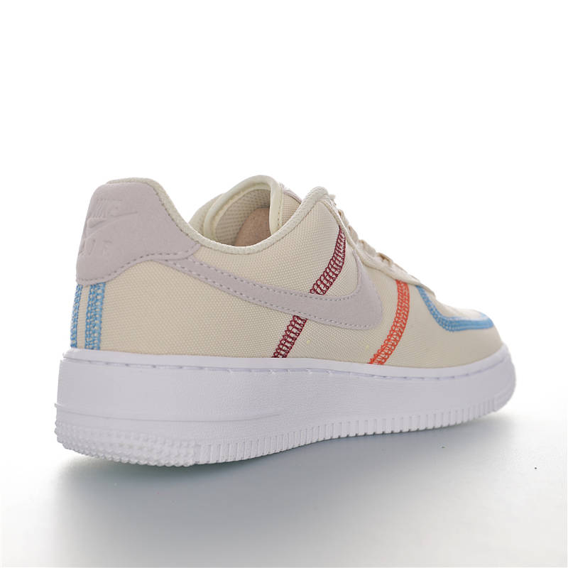 nike air force 1 - Blanco Naranjo Rojo Celeste Vainilla