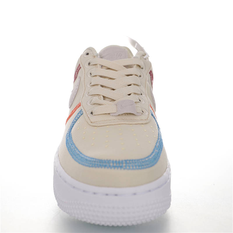 nike air force 1 - Blanco Naranjo Rojo Celeste Vainilla